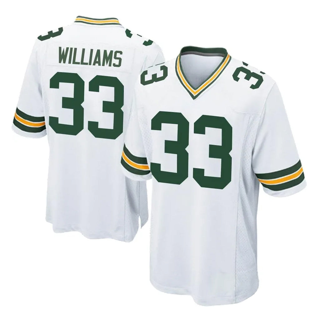 GB.Packers #33 Evan Williams Player White Home Game Gdoa Stitched Jerseys