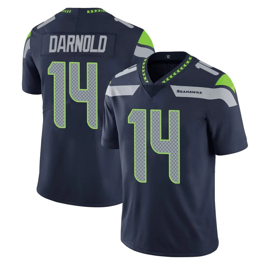 S.Seahawks #14 Sam Darnold Player Navy Limited Vapor Untouchable Home Game Gdoa Stitched Jerseys