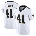 NO.Saints #41 Alvin Kamara Player White Limited Vapor F.U.S.E. Home Game Gdoa Stitched Jerseys