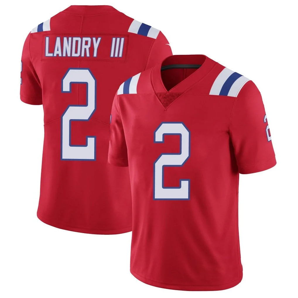 NE.Patriots #2 Harold Landry III Player Red Vapor Untouchable Home Game Gdoa Stitched Jerseys
