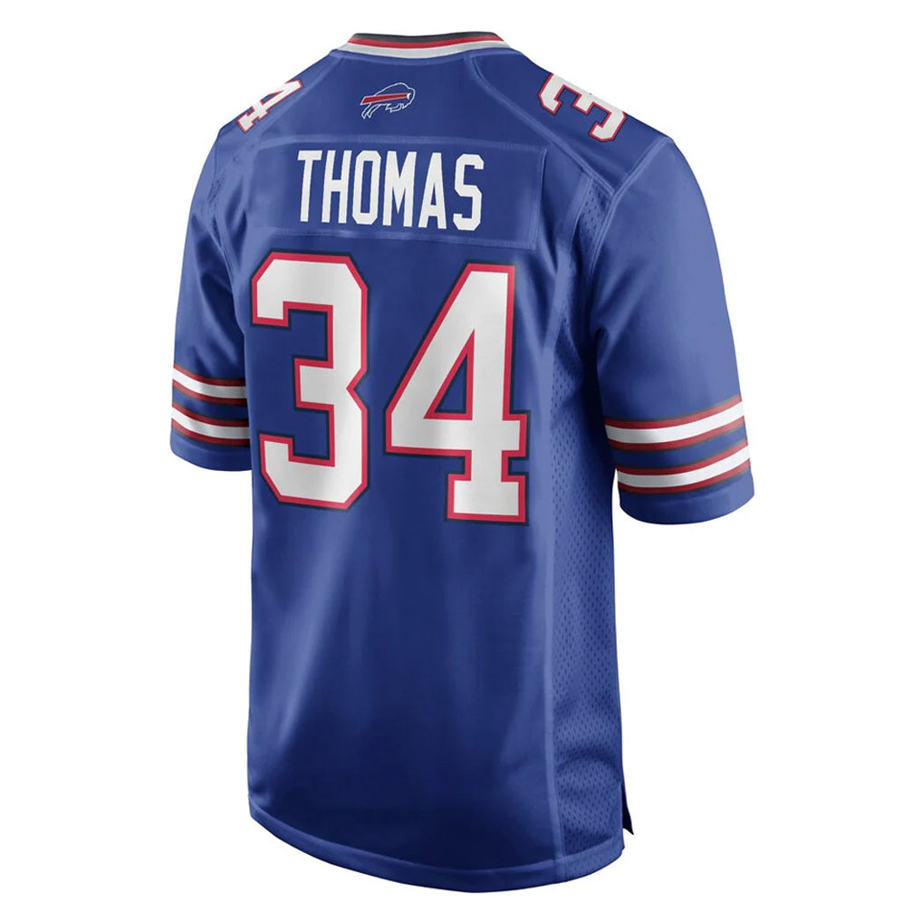 B.Bills #34 Thurman Thomas Player Royal Home Game Gdoa Stitched Jerseys