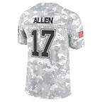 B.Bills #17 Josh Allen Player Arctic Camo Salute to Service Limited Gdoa Stitched Jerseys