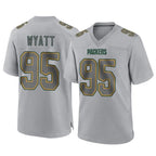 GB.Packers #95 Devonte Wyatt Player Gray Atmosphere Fashion Home Game Gdoa Stitched Jerseys