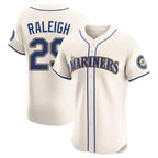 S.Mariners #29 Cal Raleigh Player Cream Home Limited Elite Fdoa Stitched Jerseys