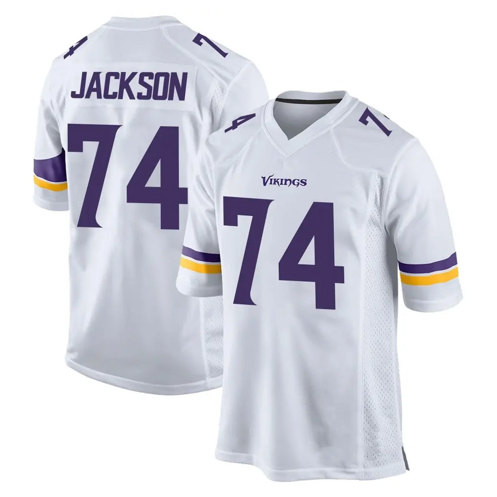 MN.Vikings #74 Donovan Jackson Player White Home Game Gdoa Stitched Jerseys