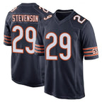 C.Bears #29 Tyrique Stevenson Player Navy Home Game Gdoa Stitched Jerseys