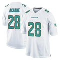 M.Dolphins #28 De'Von Achane Player White Home Game Gdoa Stitched Jerseys