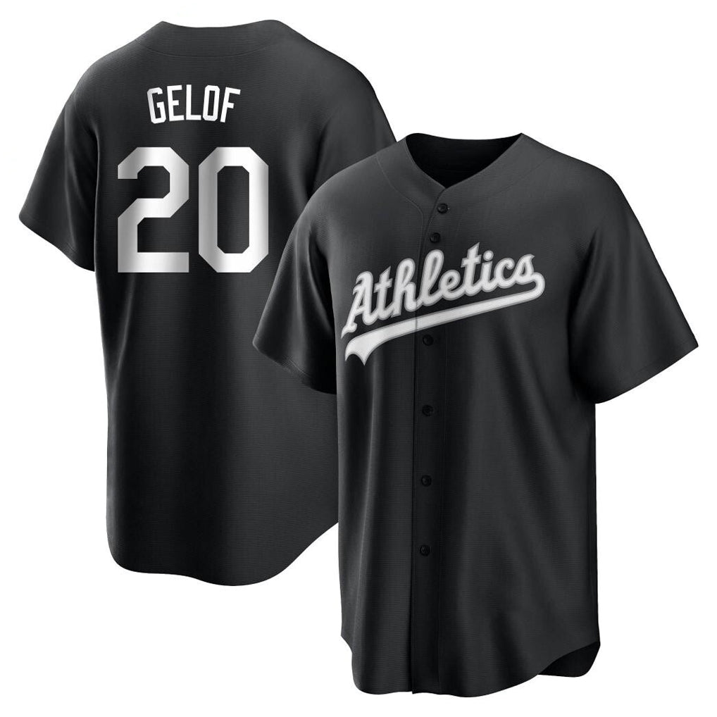 Athletics #20 Zack Gelof Player Black Fashion Home Game Gdoa Stitched Jerseys
