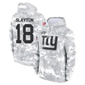 NY.Giants #18 Darius Slayton Player Arctic Camo Salute to Service Pullover Hoodies Limited Game Gdoa Stitched Jerseys