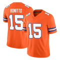 D.Broncos #15 Nik Bonitto Player Orange Limited Alternate Vapor F.U.S.E. Throwback Game Ddoa Stitched Jerseys