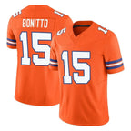 D.Broncos #15 Nik Bonitto Player Orange Limited Alternate Vapor F.U.S.E. Throwback Game Ddoa Stitched Jerseys