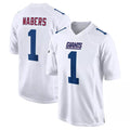 NY.Giants #1 Malik Nabers Player White Fashion Limited Home Game Gdoa Stitched Jerseys