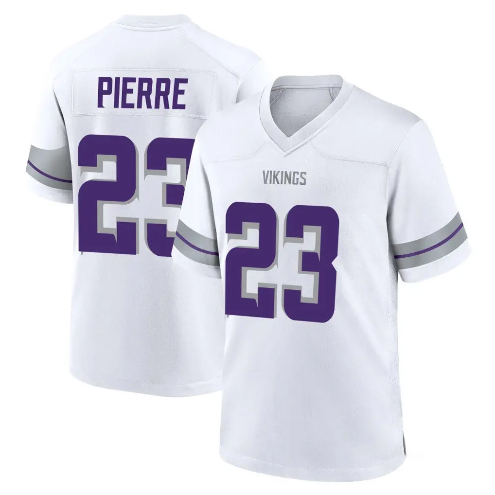 M.Vikings #23 James Pierre Player White Alternate Home Game Gdoa Stitched Jerseys
