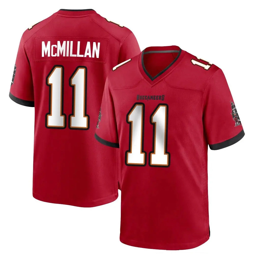 TB.Buccaneers #11 Jalen McMillan Player Red Home Game Gdoa Stitched Jerseys