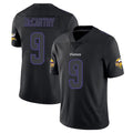 M.Vikings #9 J.J. McCarthy Player Black Impact LImited Home Game Gdoa Stitched Jerseys