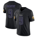 M.Vikings #9 J.J. McCarthy Player Black Impact LImited Home Game Gdoa Stitched Jerseys