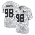 H.Texans #98 Sheldon Rankins Player Arctic Camo Salute To Service Limited Game Gdoa Stitched Jerseys