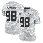 H.Texans #98 Sheldon Rankins Player Arctic Camo Salute To Service Limited Game Gdoa Stitched Jerseys