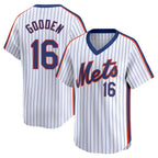 NY.Mets #16 Dwight Gooden Player White Cooperstown Collection T-shirt Game Fdoa Stitched Jerseys