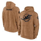 M.Dolphins ## Dolphins Blank Player Brown Salute to Service Hoodies Limited Game Gdoa Stitched Jerseys
