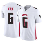 A.Falcons #6 Nick Folk Player White Vapor F.U.S.E. Limited Gdoa Stitched Jerseys