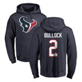 H.Texans #2 Calen Bullock Player Navy Pro Line Pullover Hoodie Limited Game Gdoa Stitched Jerseys