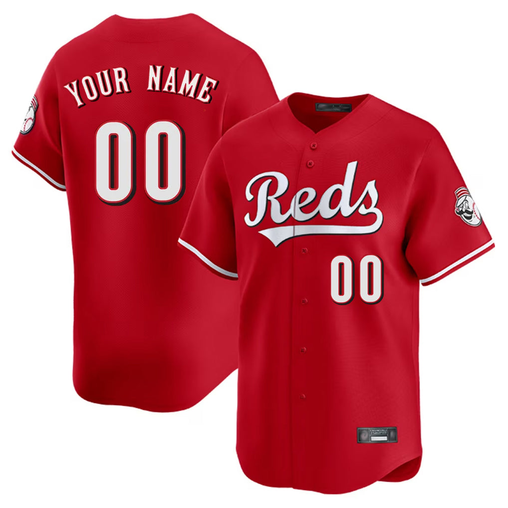Custom C.Reds Red Game Limited Home Any Name & Number Gdoa Stitched Jerseys