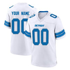 Custom D.Lions White Alternate Home Game Any Name & Numbers Gdoa Stitched Jerseys