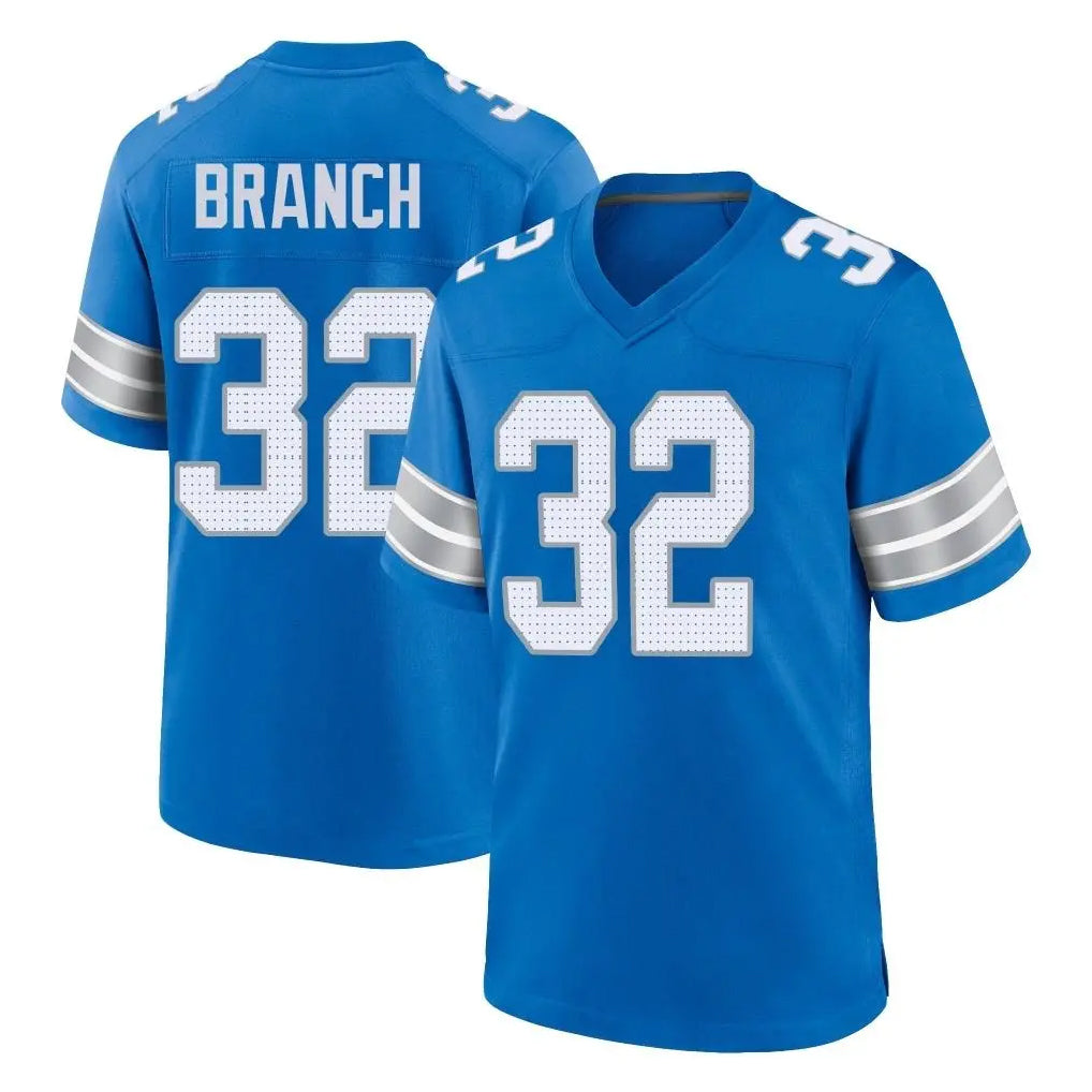 D.Lions #32 Brian Branch Player Blue Alternate Home Game Gdoa Stitched Jerseys