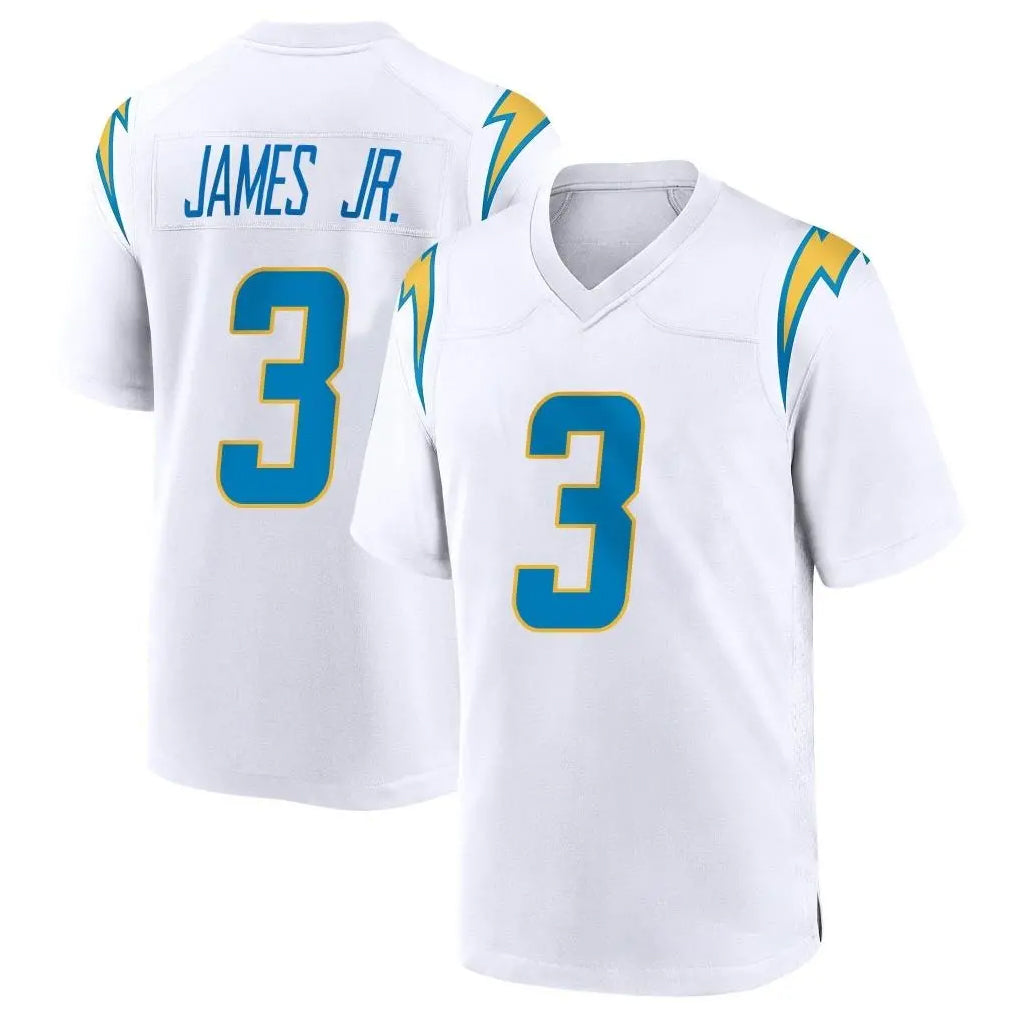 LA.Chargers #3 Derwin James Jr. Player White Home Game Gdoa Stitched Jerseys