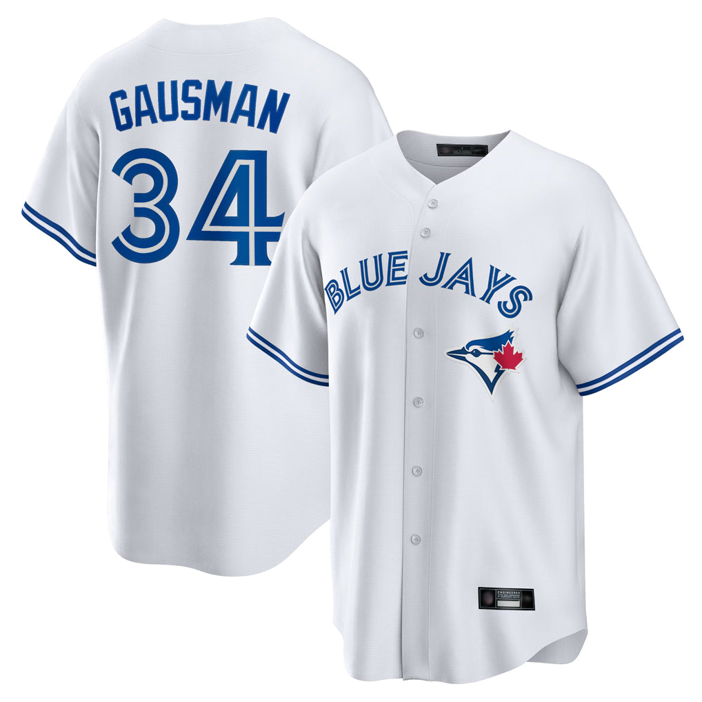 T.Blue Jays #34 Kevin Gausman Player White Home Game Fdoa Stitched Jerseys