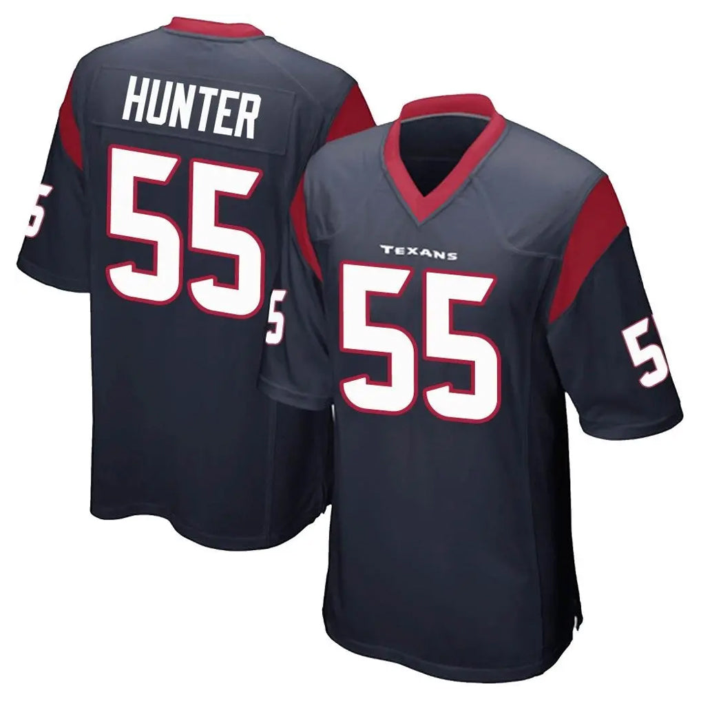 H.Texans #55 Danielle Hunter Player Navy Home Game Gdoa Stitched Jerseys