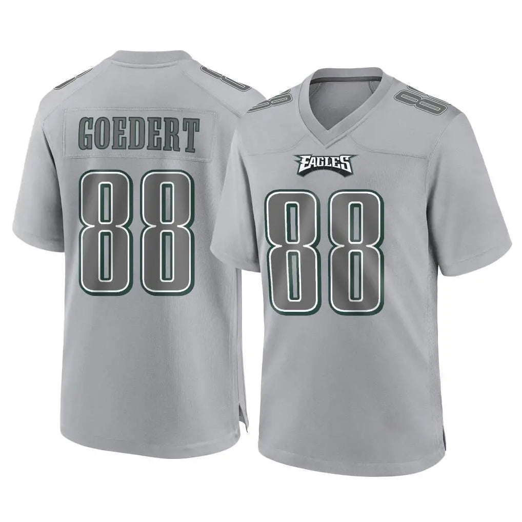 P.Eagles #88 Dallas Goedert Player Gray Atmosphere Fashion Home Game Gdoa Stitched Jerseys