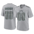 P.Eagles #88 Dallas Goedert Player Gray Atmosphere Fashion Home Game Gdoa Stitched Jerseys