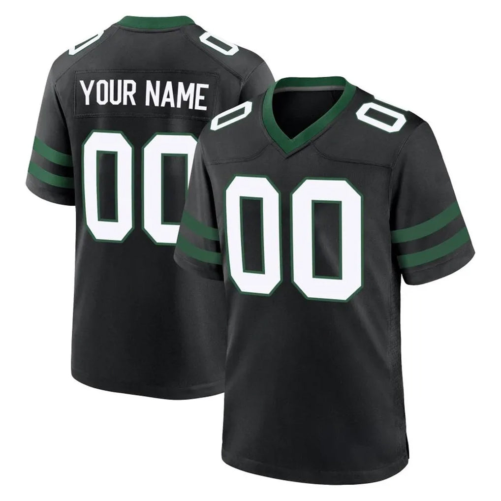 Custom NY.Jets Black Legacy Home Game Any Name & Numbers Gdoa Stitched Jerseys