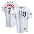 D.Tigers #7 Kevin McGonigle Player White 2026 All-Star Edition Stars & Stripes Home Game Gdoa250Ys Stitched Jerseys