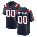 Custom NE.Patriots Navy Home Game Any Name & Numbers Gdoa Stitched Jerseys