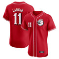 C.Reds #11 Barry Larkin Player Red Limited Elite Home Game Gdoa Stitched Jerseys
