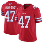 B.Bills #47 Christian Benford Player Red Vapor Untouchable Limited Gdoa Stitched Jerseys