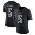 LV.Raiders #5 Eric Stokes Player Black Limited Black Impact Home Game Gdoa Stitched Jerseys