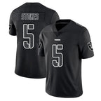 LV.Raiders #5 Eric Stokes Player Black Limited Black Impact Home Game Gdoa Stitched Jerseys
