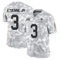NO.Saints #3 Travis Etienne Jr. Player Arctic Camo Salute To Service Limited Game Gdoa Stitched Jerseys