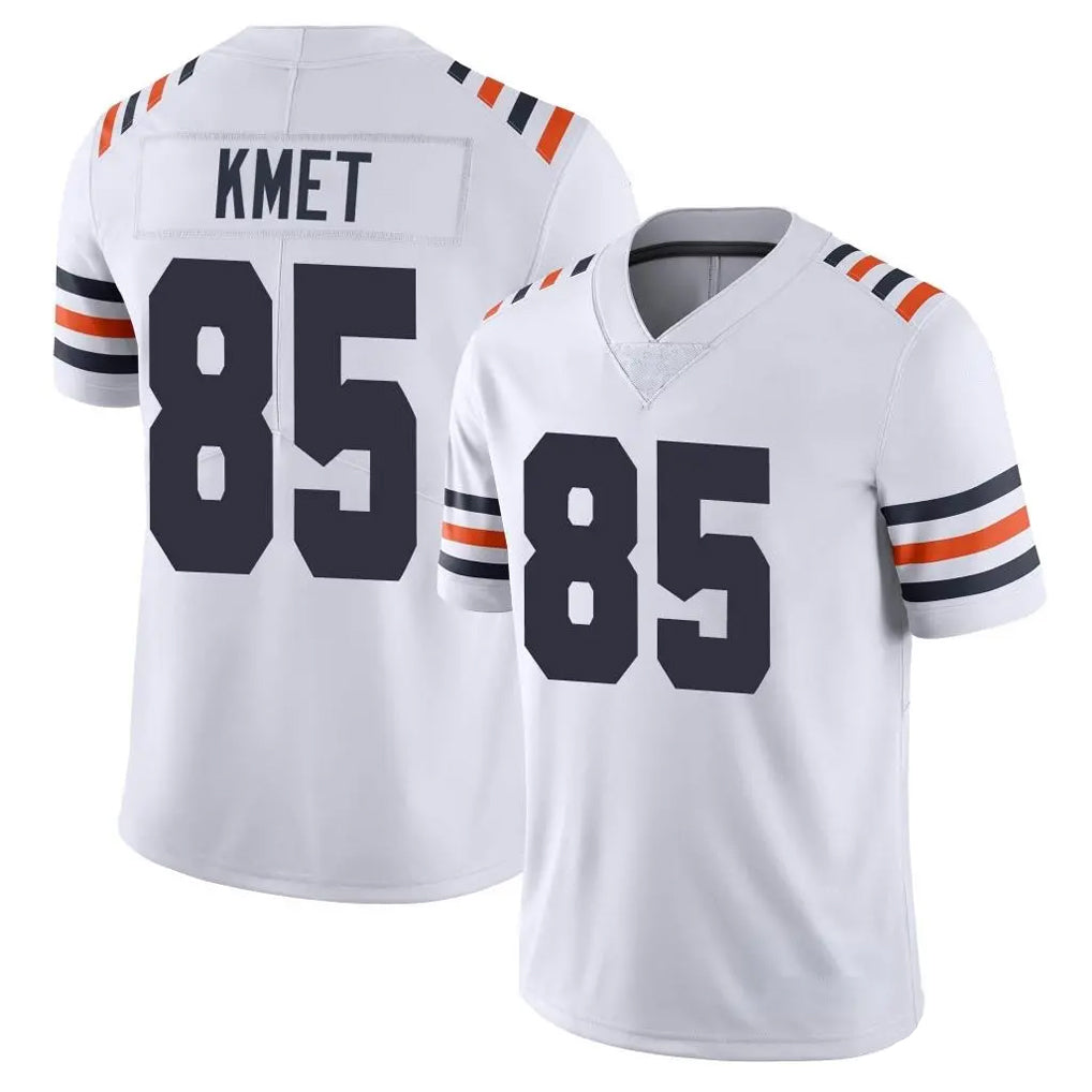 C.Bears #85 Cole Kmet Player White Classic Vapor Limited Home Game Gdoa Stitched Jerseys