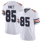 C.Bears #85 Cole Kmet Player White Classic Vapor Limited Home Game Gdoa Stitched Jerseys