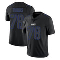 NY.Giants #78 Andrew Thomas Player Black Impact Limited Home Game Gdoa Stitched Jerseys