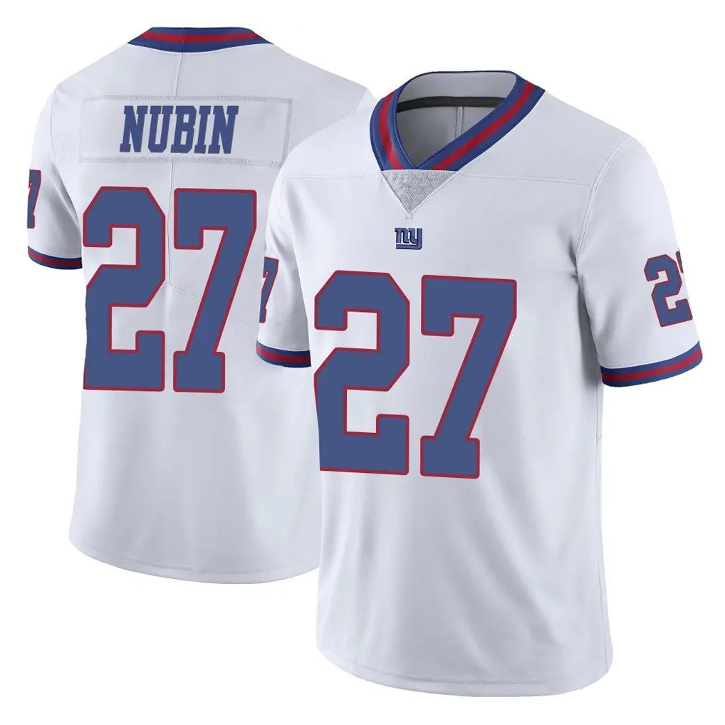 NY.Giants #27 Tyler Nubin Player White Color Rush Home Game Gdoa Stitched Jerseys