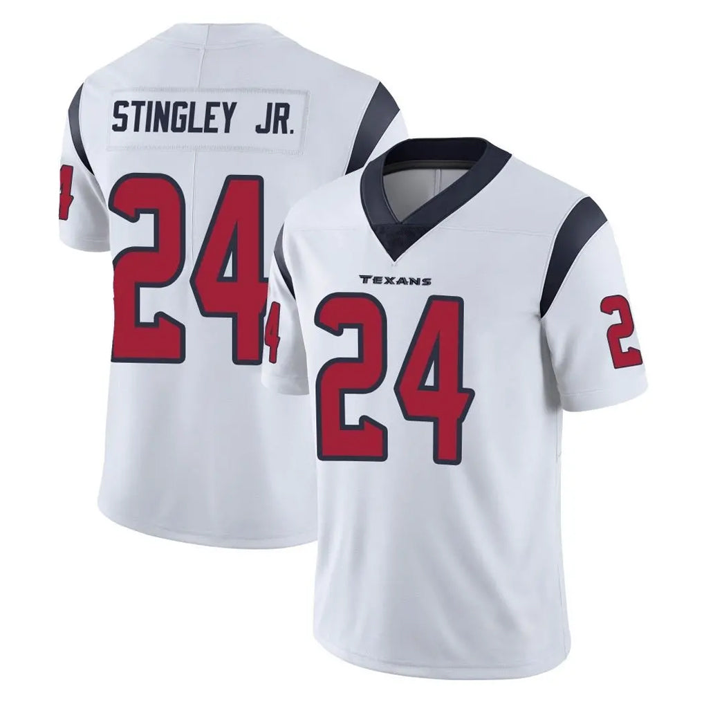 H.Texans #24 Derek Stingley Jr. Player White Limited Vapor Untouchable Home Game Gdoa Stitched Jerseys