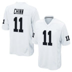 LV.Raiders #11 Jeremy Chinn Player White Home Game Gdoa Stitched Jerseys