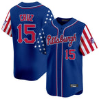 P.Pirates #15 Oneil Cruz Player Royal 2025 Independence Day Vapor Premier Limited Fdoa Stitched Jerseys