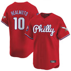 P.Phillies #10 J.T. Realmuto Player Red Phillies & Eagles Vapor Premier Limited Fdoa Stitched Jerseys